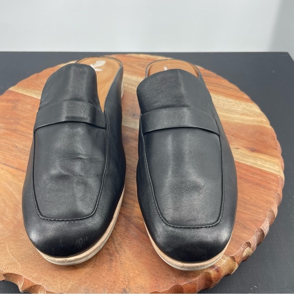 Gentle Souls by Kenneth Cole Esme Black Leather Mules Sz 8.5 - Picture 2 of 5